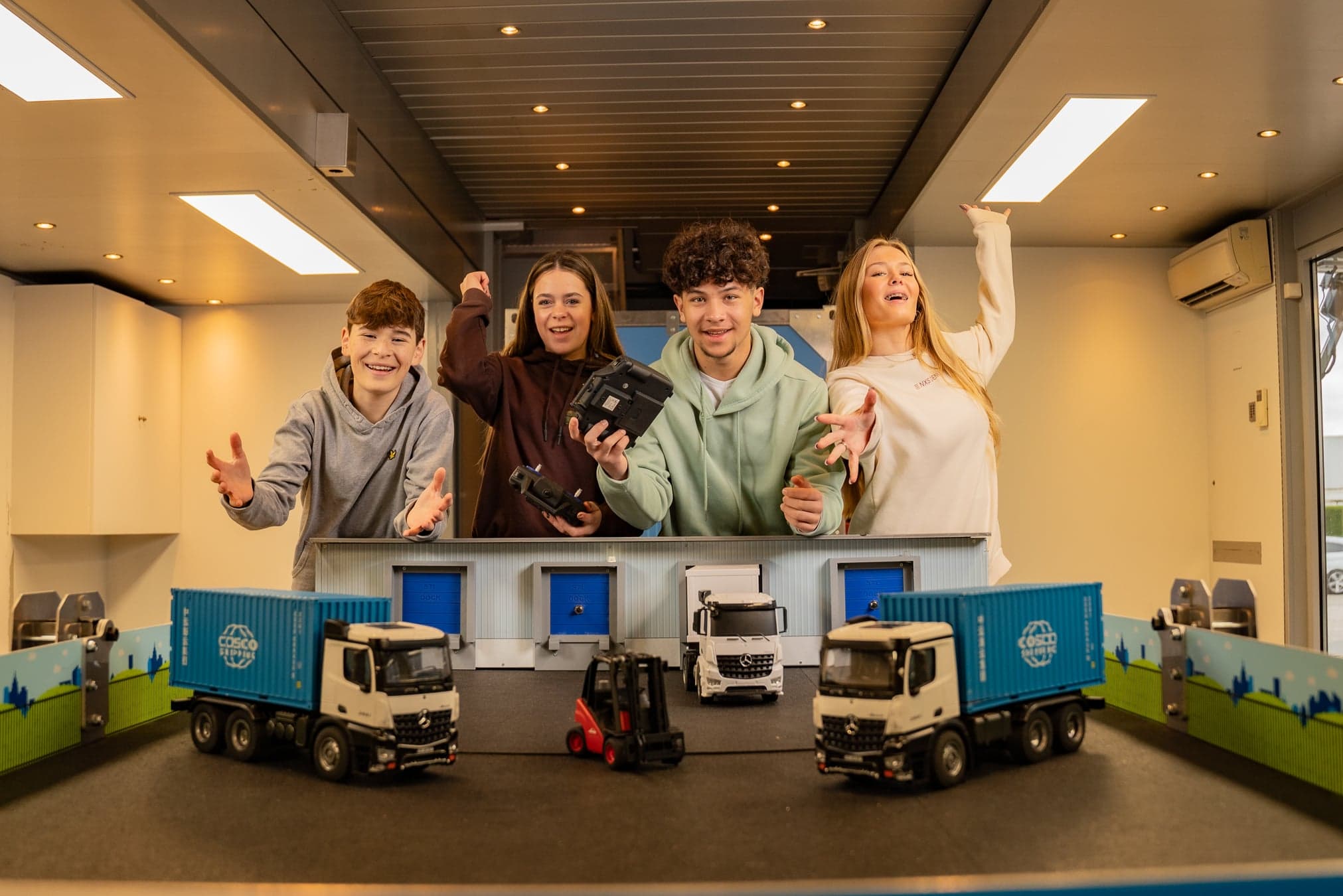 Studenten in de transport en logistiek