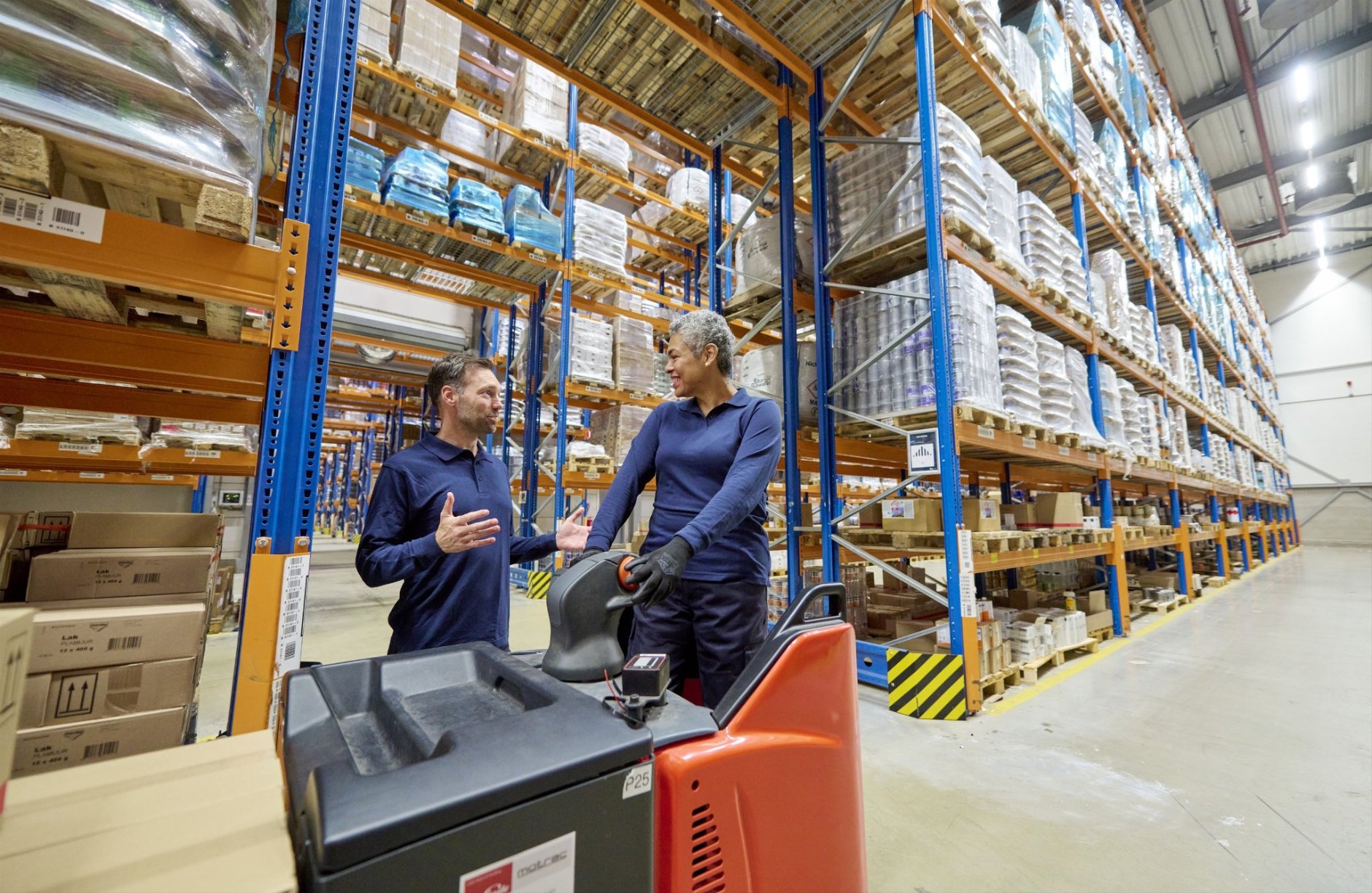 Werknemers in de transport en logistiek